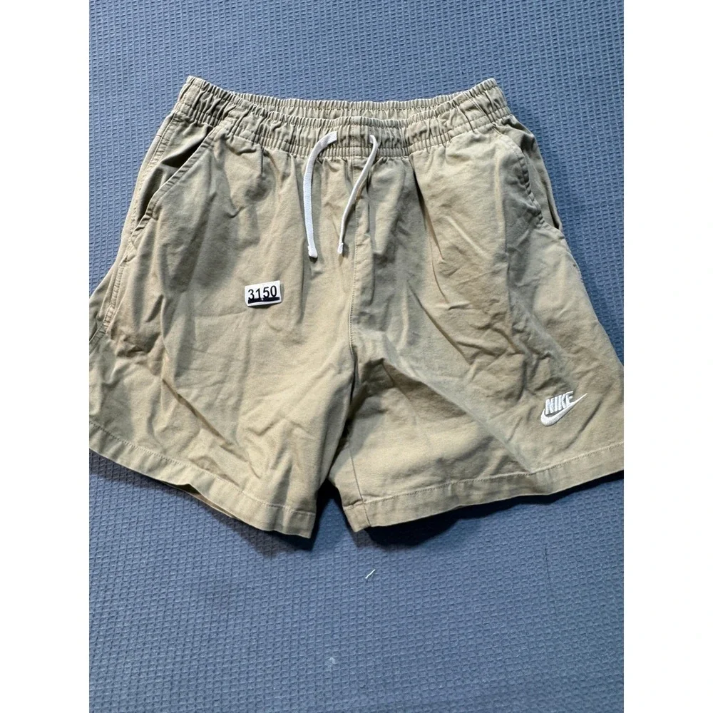 Nike Sportswear Woven Flow Shorts Mens Small Khaki